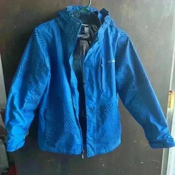 Columbia Omnitech Youth Boys Bugaboo II Bright Indigo Jacket, Large - Picture 2 of 10